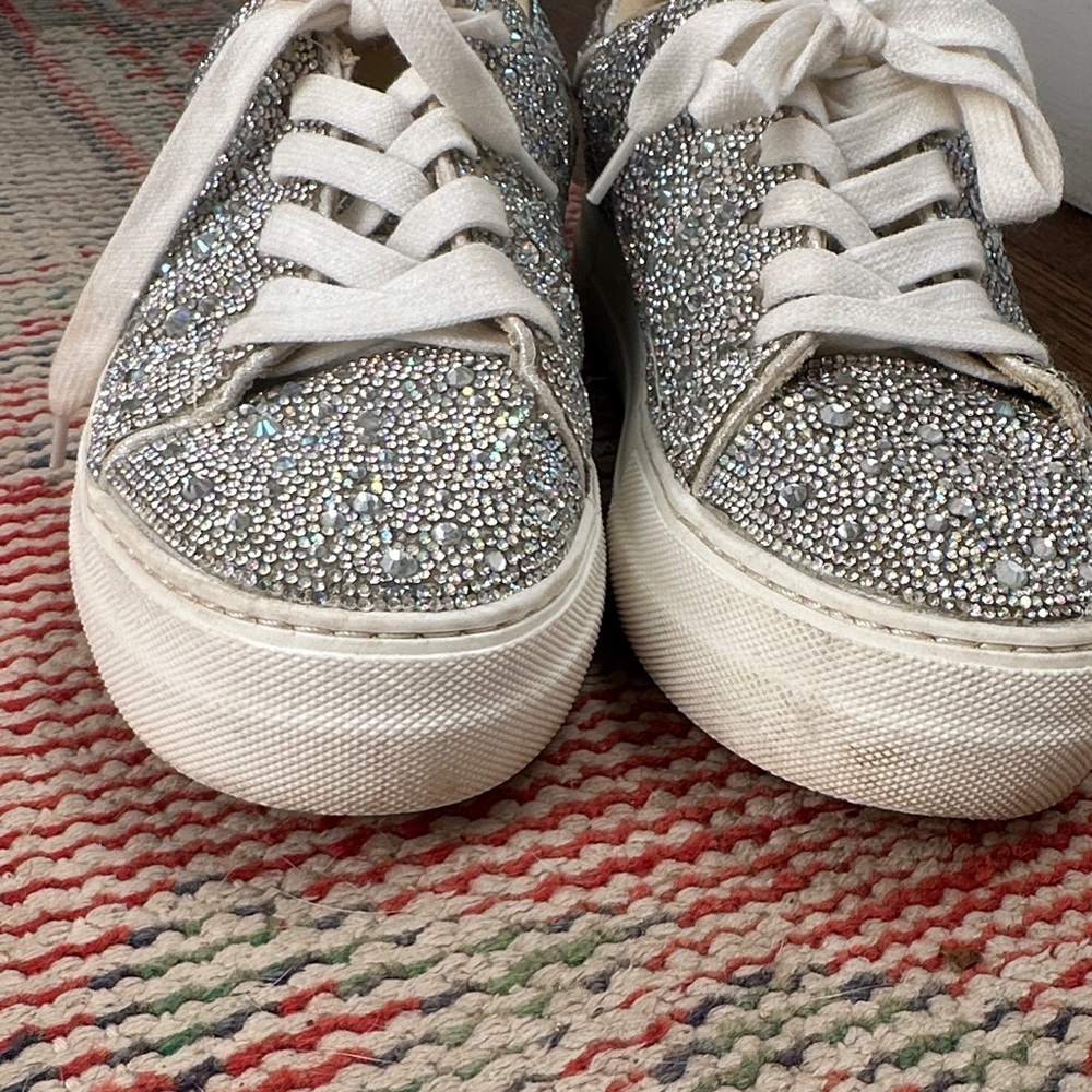 Sparkling Rhinestone Sneakers - Picture 4 of 10